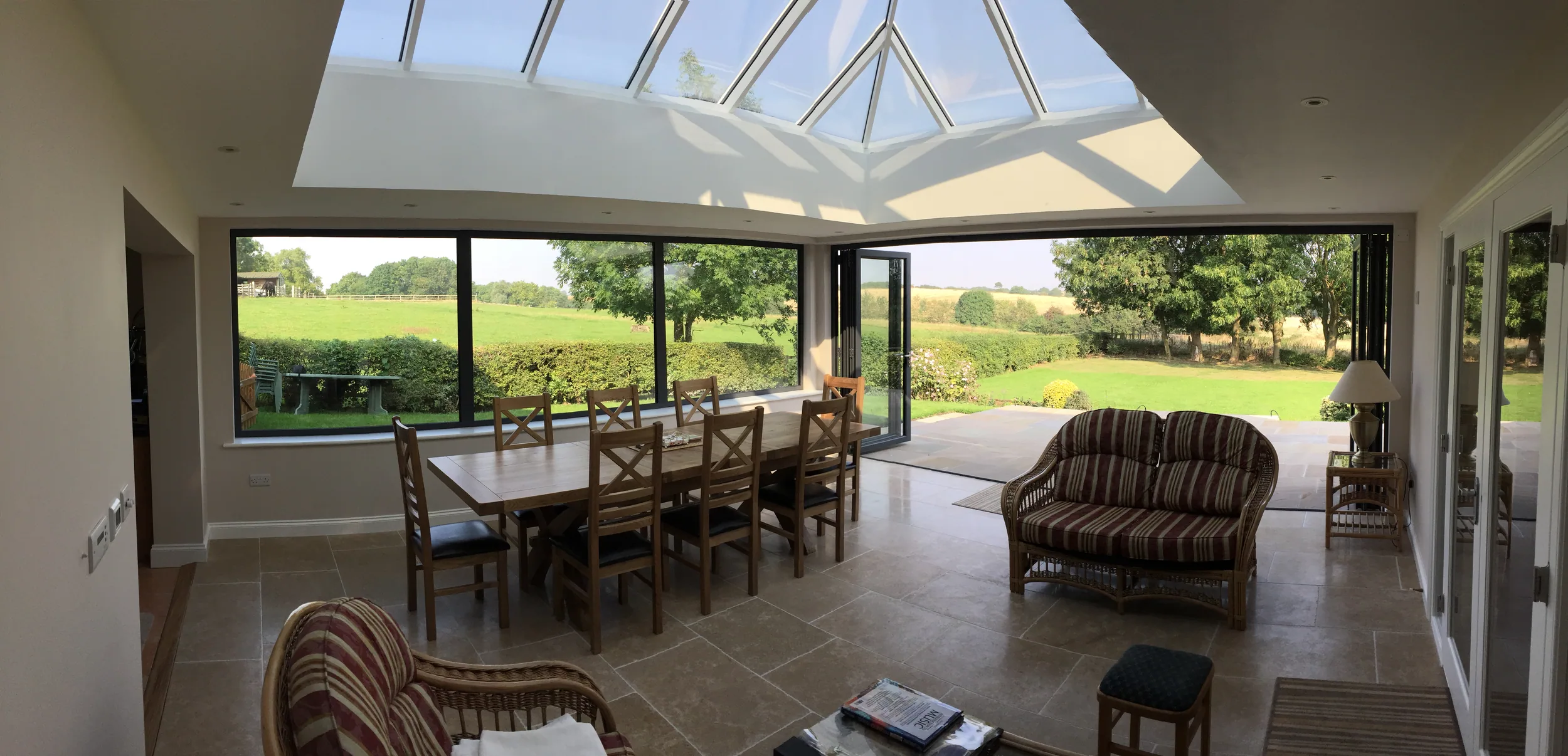Inside a finished Ablewood orangery